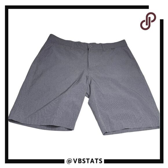 Travis Mathew Men's Flat Front Performance Tech Chino Golf Shorts Gray Size 36 - Picture 1 of 7